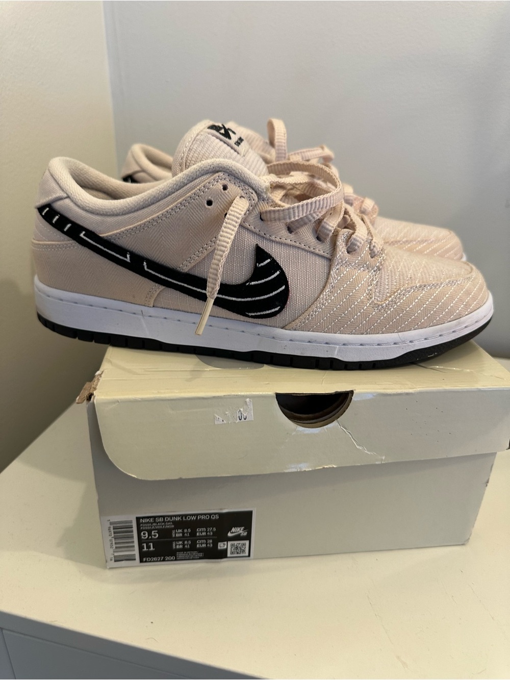 Nike SB Dunk Low Albino n Preto